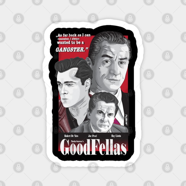 Goodfellas fanart poster Magnet by Nonesz Workshop