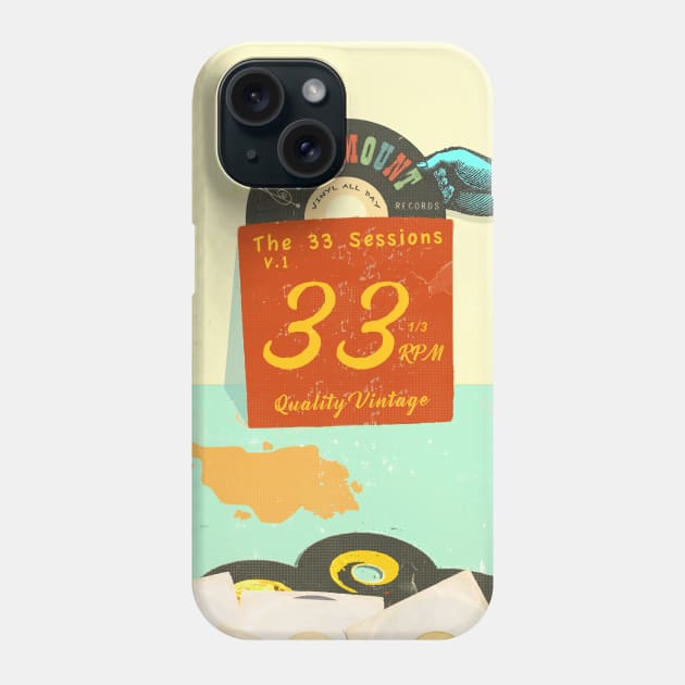 VINTAGE RECORDS Phone Case by Showdeer