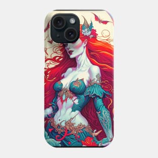 "Psychedelic Haunts: Unique and Colorful Halloween Horrors" Phone Case