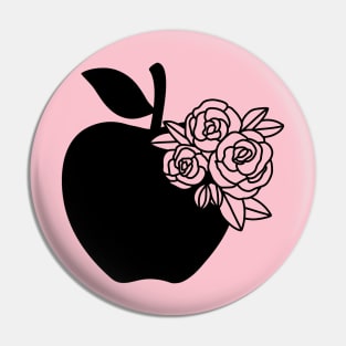 Apple Flower Art Pin