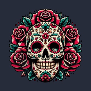 Mexican skull art T-Shirt