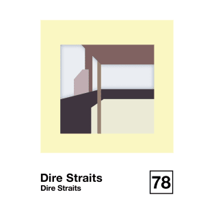 Dire Straits / Minimalist Style Graphic Poster Design T-Shirt