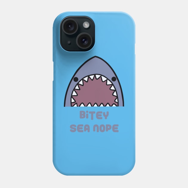 Bitey sea nope shark Phone Case by Pickle-Lily