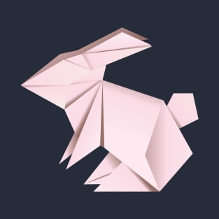 Pink origami rabbit T-Shirt