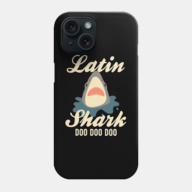 Latin Teacher Shark - Doo Doo Doo Phone Case by Buster Piper