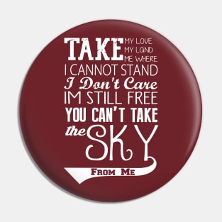 Firefly Theme song quote (white version) Pin