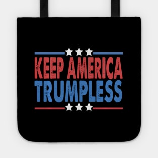 Keep America Trumpless 2024 Patriotic Democracy Trumpless Tote