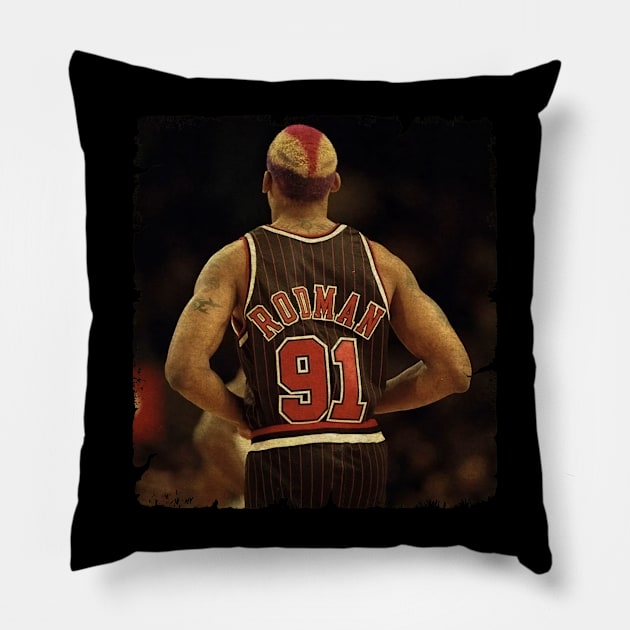 Rodman New Hairstyle Pillow by MJ23STORE