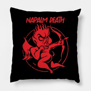 cupid red napalm death Pillow