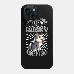 Jesus and my Siberian Husky Phone Case
