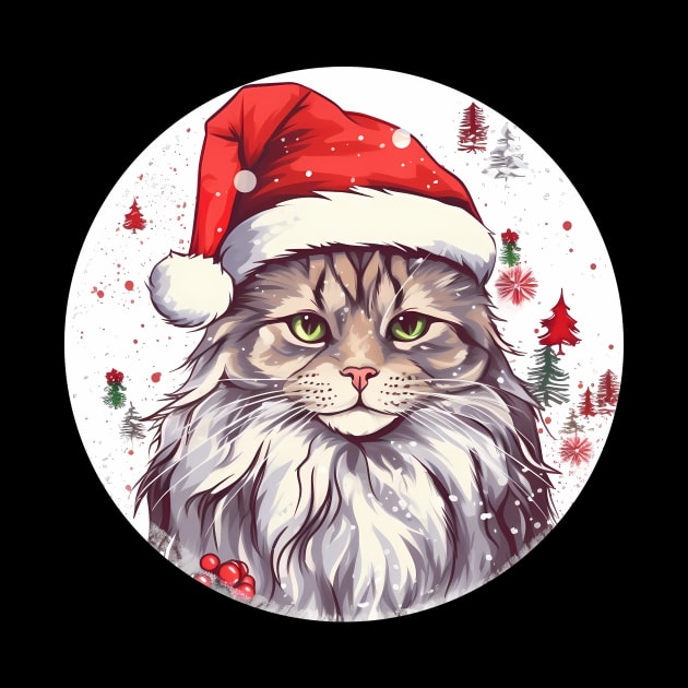 Maine Coon Cat Xmas, Love Cats by dukito