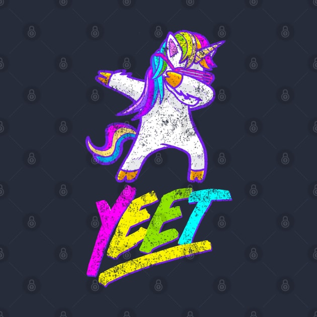 Yeet! it's a dabbing rainbow unicorn by Sketchy