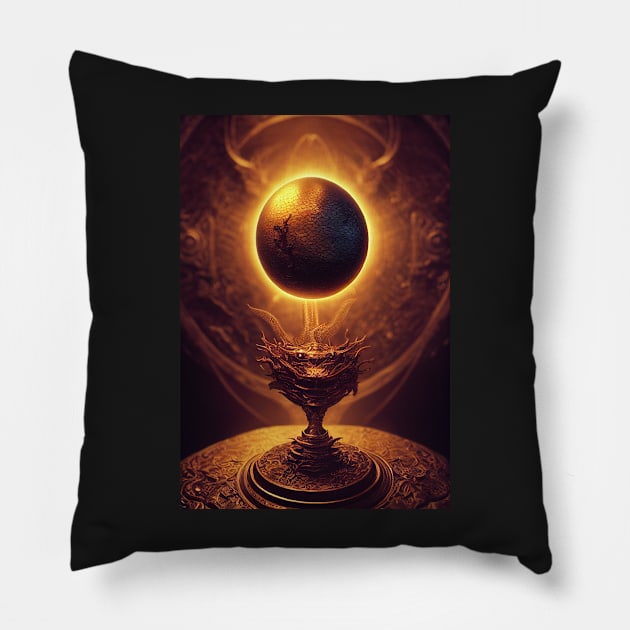 A Dragon Egg suspended above a Goblet Pillow by natural-20s