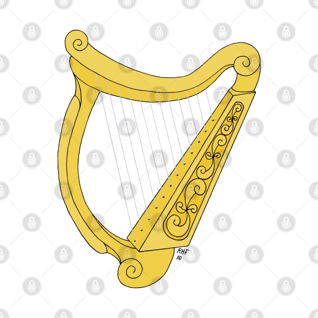 Irish Harp by AzureLionProductions