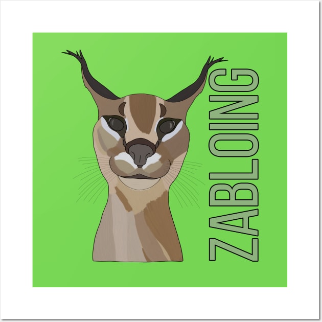 Zabloing Floppa Meme Stickers for Sale