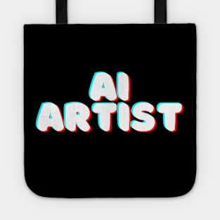 Ai Artist Glitchy Meme Art Tote