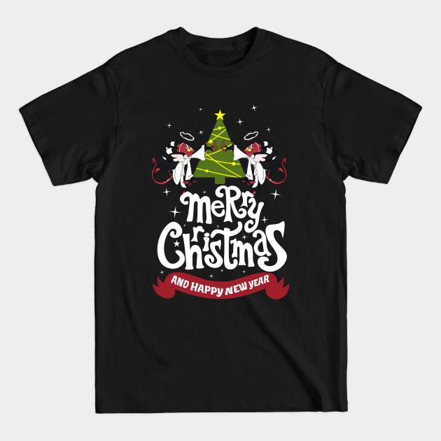 Disover Helluva Boss - Merry Christmas and Happy New Year! - Merry Christmas And Happy New Year - T-Shirt