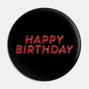 Happy Birthday - Red Pin