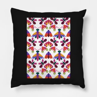 Multicolour butterflies multicolour moths bright Pillow