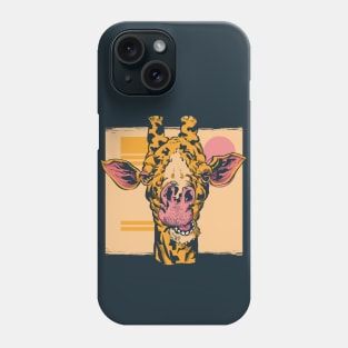 Funny Giraffe Illustration // Giraffe Lover Phone Case