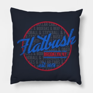 Flatbush, Brooklyn Pillow