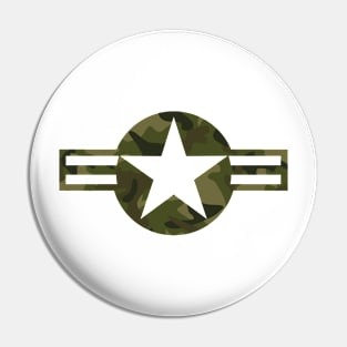 Military Camouflage Symbol Pin