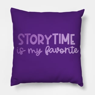 Storytime Is My Favorite (Purple Ombre) Pillow