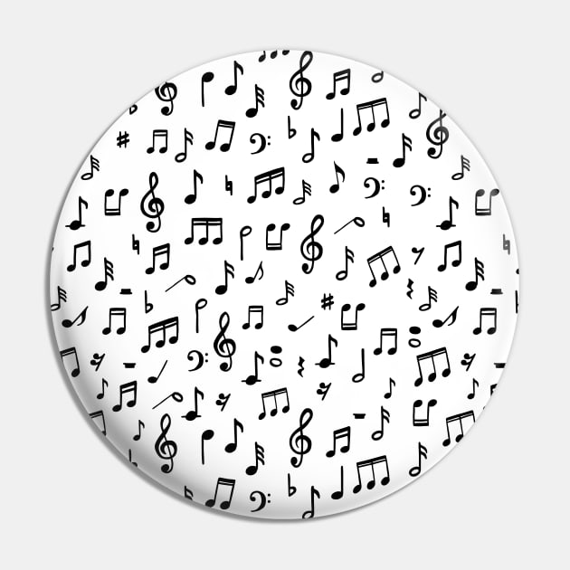 Music notes pattern Pin by bigmomentsdesign