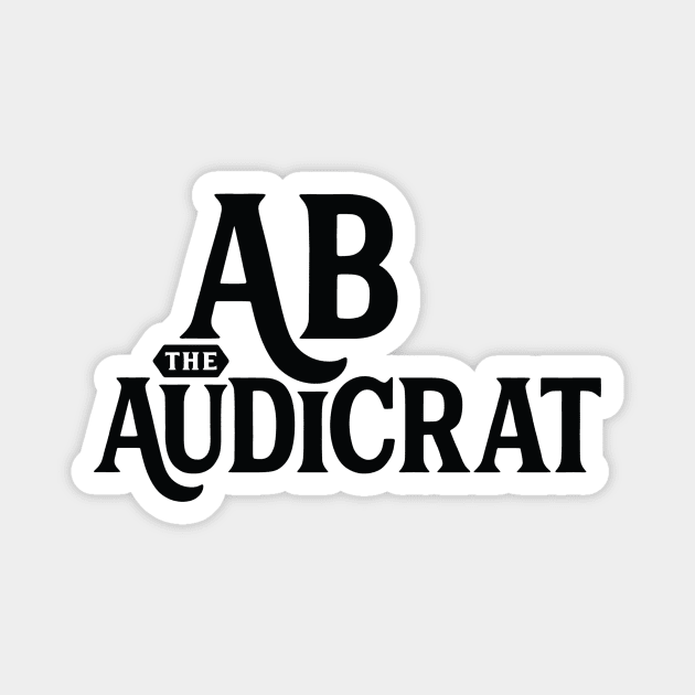 Ab Logo #1 (Black) Magnet by Ab The Audicrat Music