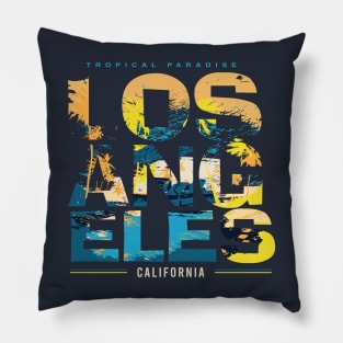 Los Angeles Tropical Paradise Pillow