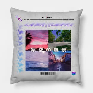 Landscapes View Vintage Aesthetic Design Pillow