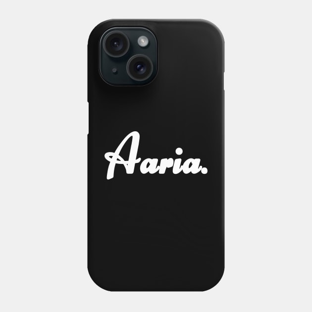 Name Aaria Phone Case by CanCreate