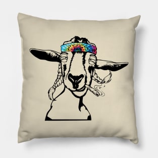 Graphic Goats Fan Art Pillow