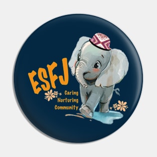 ESFJ Mastermind, Elephant Pin