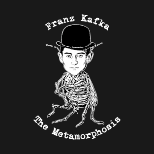 The Metamorphosis of Franz Kafka Background Black T-Shirt