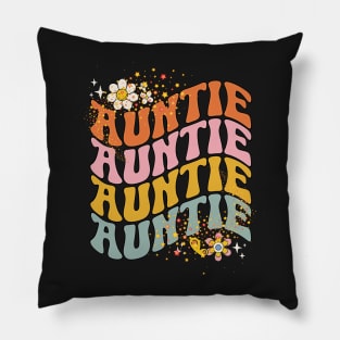 In My Cool Aunt Era Retro Groovy 60's 70's Aunt Great Aunt Pillow