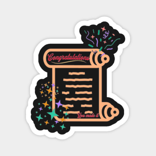 Congratulations, You Made It, Fireworks, Stars Magnet