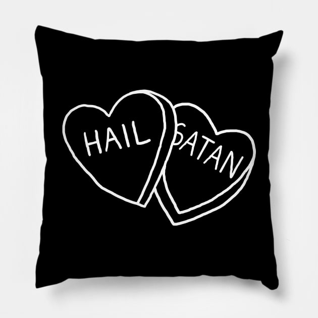 Hail Satan Candy Pillow by LadyMorgan