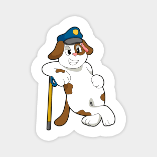 Dog Police officer Police hat Magnet