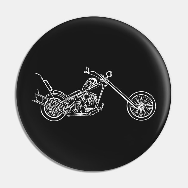Chopper motorbike Pin by Aurealis