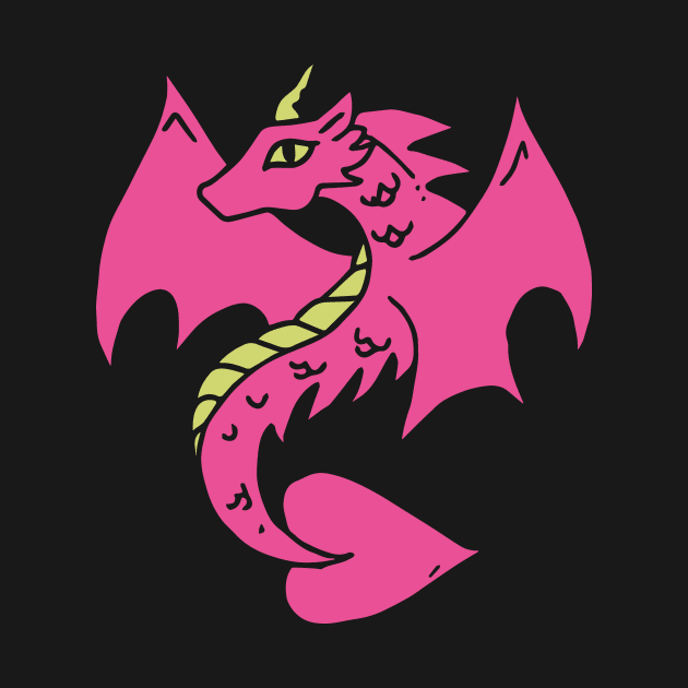 Pink Dragon by bubbsnugg