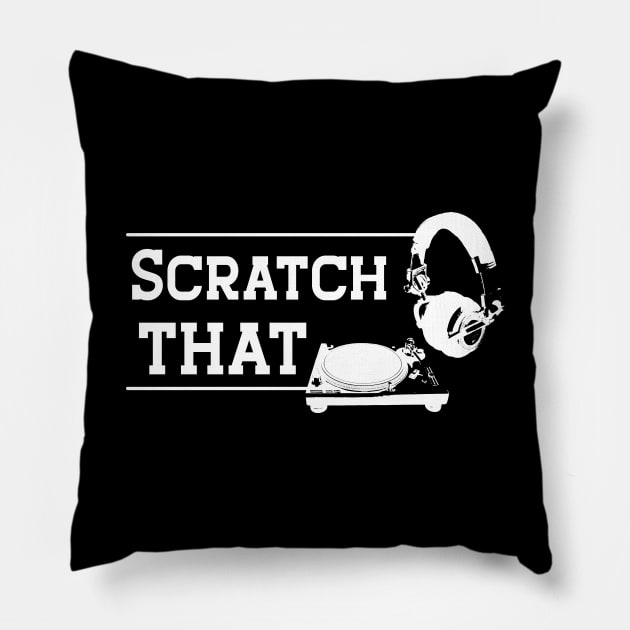 DJ - Scratch That Pillow by KC Happy Shop