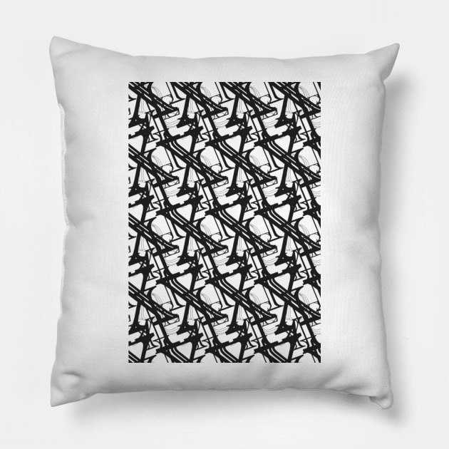 Dyslexia pattern Pillow by Quirkypieces