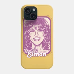 Carly Simon // 80s Style Fan Art Design Phone Case