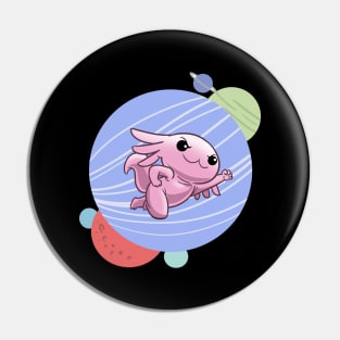 Pastel Goth Axolotl Astronaut Kawaii Pin