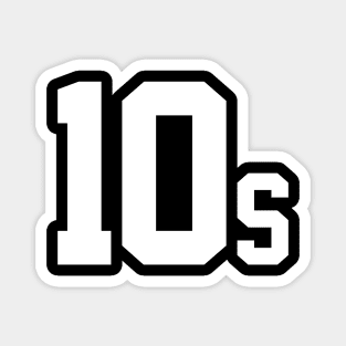 10s Tennis Player Logo by CoVA Tennis Magnet