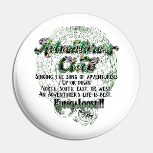 The Adventurers Club Secret Society Pleasure island retro Pin