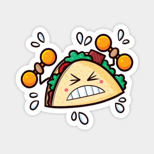 Taco Dumbell Magnet