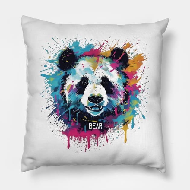 Panda bear Pillow by GreenMary Design