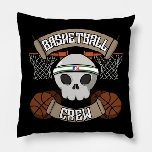 Basketball Jolly Roger pirate flag Pillow